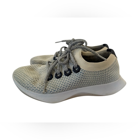 Allbirds Tree Runners Shoes Women’s 9 Off White Gray Blue Wool Lined running - Picture 5 of 7